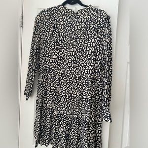 Leopard baby doll dress